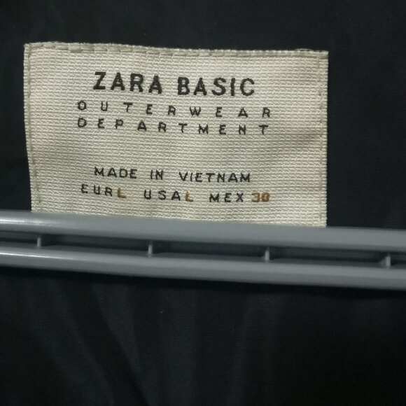 Zara Navy Blue Waterproof Bomber Jacket with Hood - Picture 5 of 10